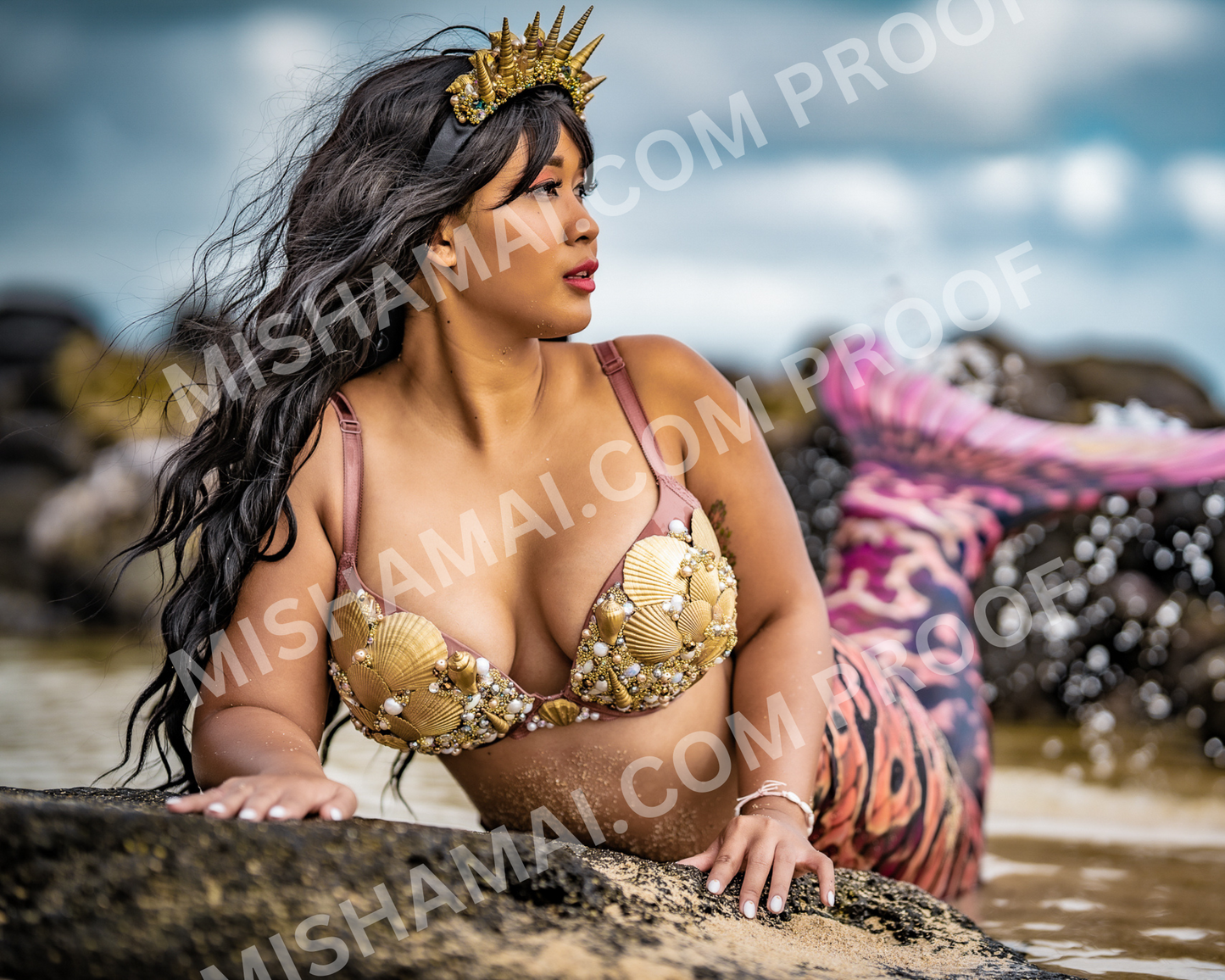 Misha Mermaid Front- 8" x 10" Signed Print