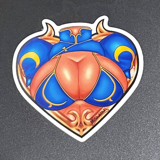 Chun Li Heart Top Sticker