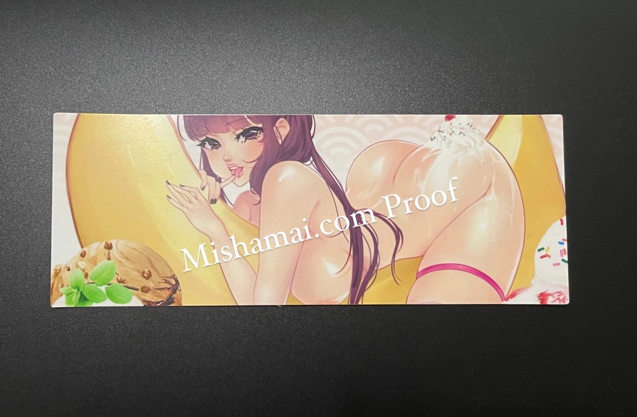 Banana Split - 8" x 3" Slap Sticker