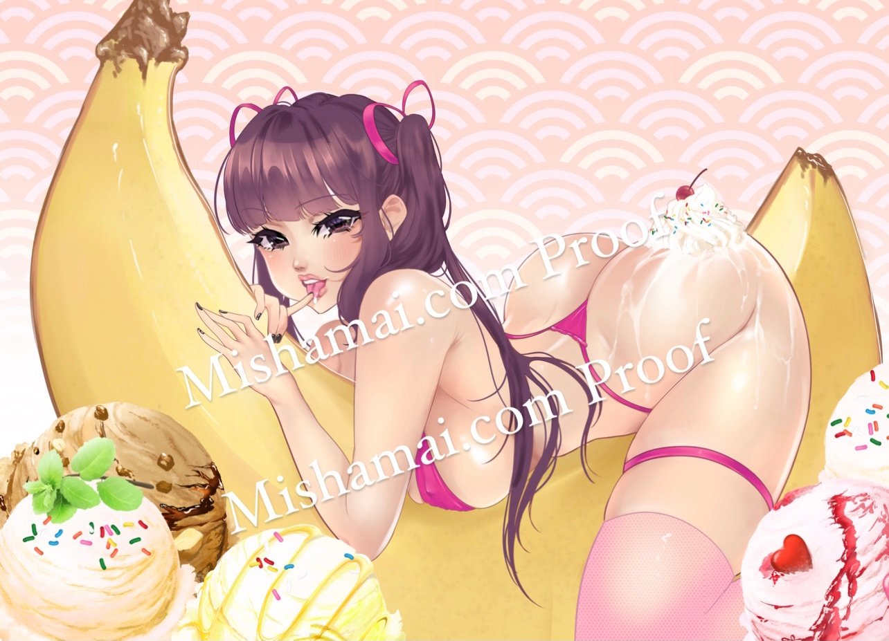 Banana Split Microbikini - 11" x 17” Poster