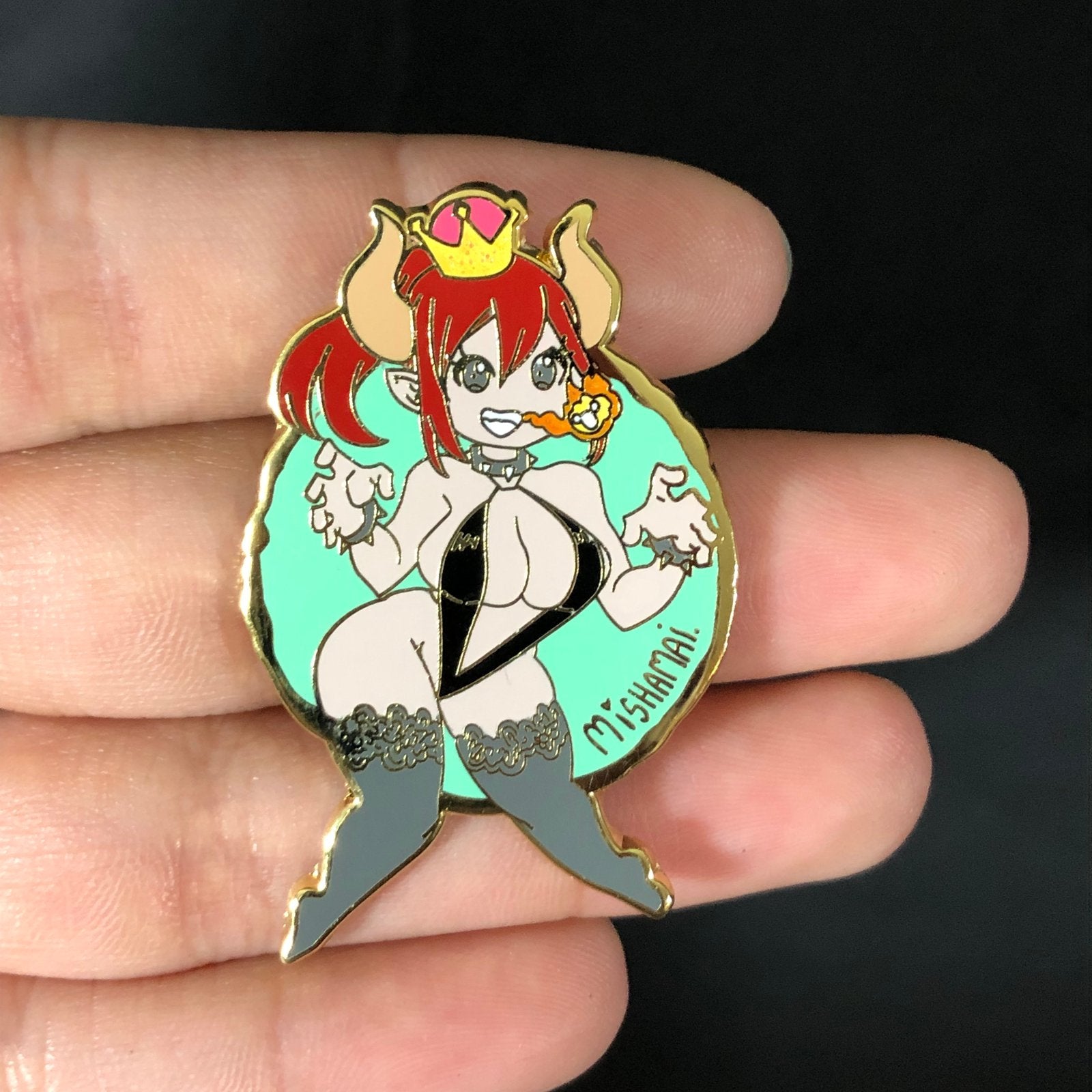 Bowsette Hard Enamel Pin
