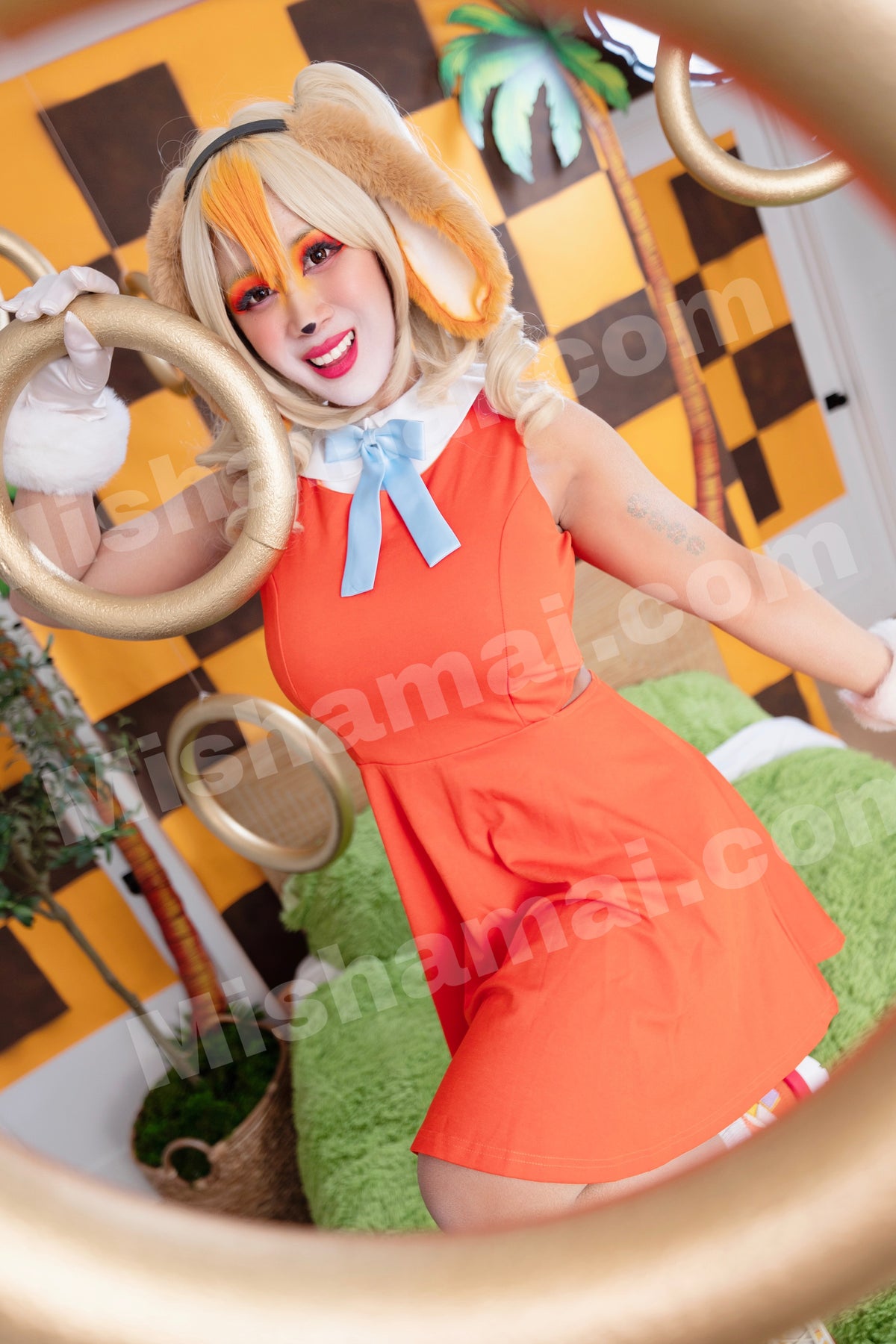 Cream The Rabbit Cosplay Cream the Rabbit from Sonic the Hedgehog Bodypaint Print โ mishamai